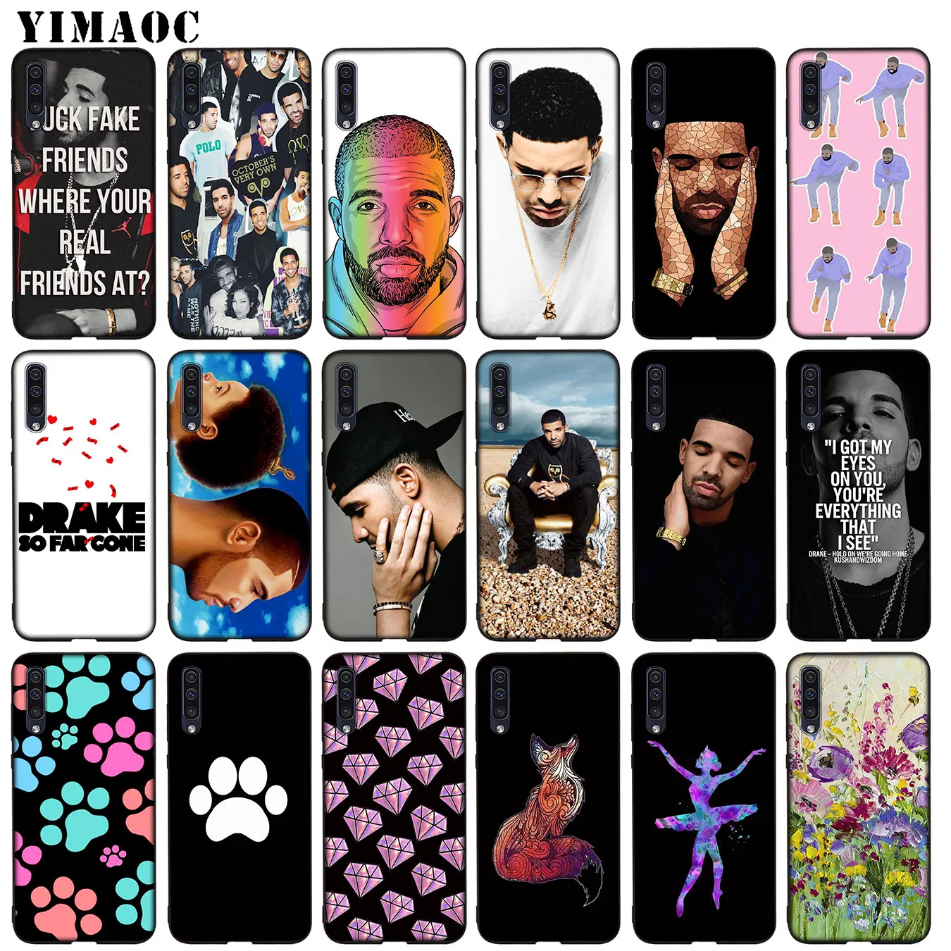 YIMAOC Мягкий ТПУ силиконовый чехол для Samsung Galaxy A51 A71 A81 A91 A41 A21 A11 A01 M10 M20 M30 M40 |