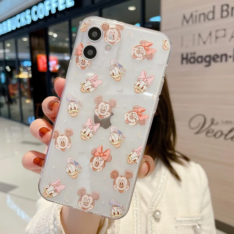 

Disney original mobile phone case for iPhone12/11 pro/xsmax silicone protective cover