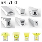 WS2812B WS2811 SK6812 светодиодный неон Веревка Tube Силикагель гибкие светодиодные полосы света мягкая труба лампы охраны окружающей среды, IP67 Водонепроницаемый украсить, для детей от 1 года до 5 лет м