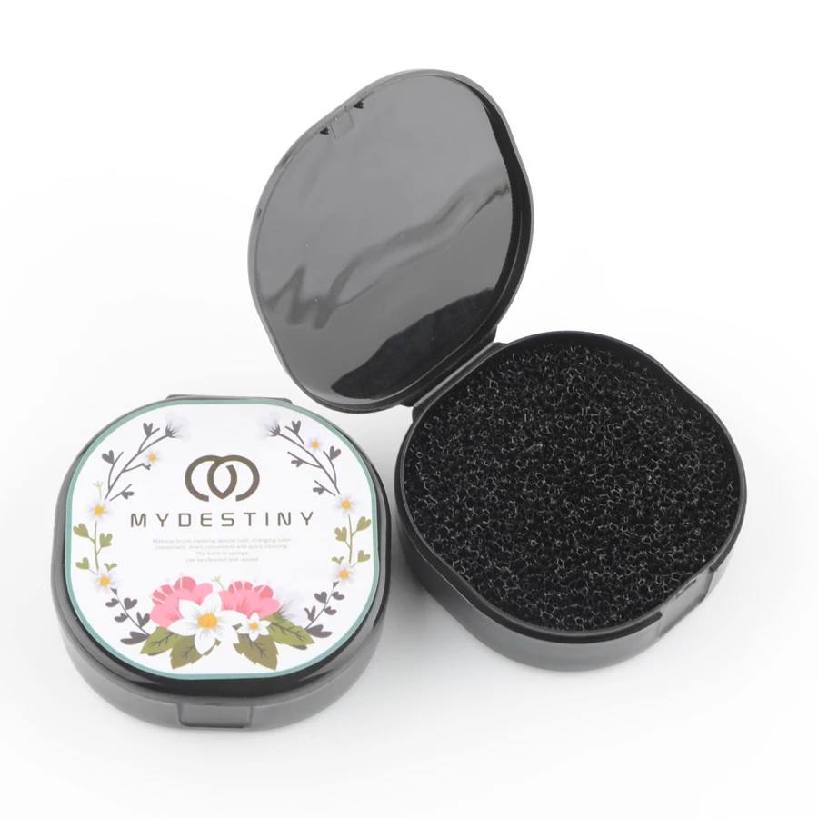 1 шт. кисти для удаления очиститель кистей макияжа пластиковая коробка чистки