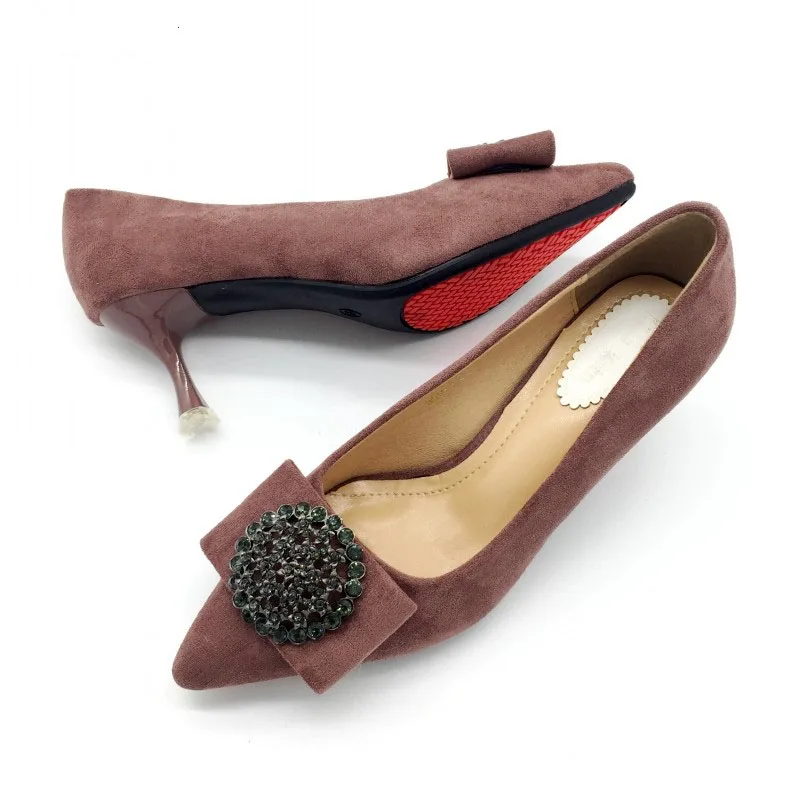 Туфли лодочки женские на высоком каблуке 6 см без застежки со стразами|Женские