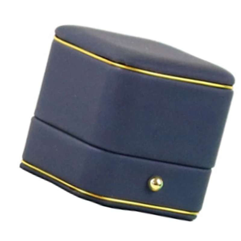 

Navy Wedding Ring Box Engagement Valentine Love Birthday Gift Jewelry Charm Bracelet Boxes Packaging Case