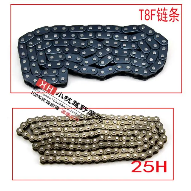 T8F или 25 ч chaIne avec De Rechange соединительных звеньев цепей Pour 2 temps 47cc 49cc мини грязи