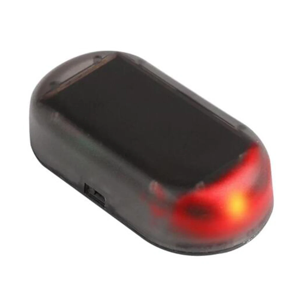 1 Pc LED Car Fake Security Light Solar Powered Simulated Dummy Alarm Wireless Warning Anti-Theft Caution Lamp Flashing Imitation |