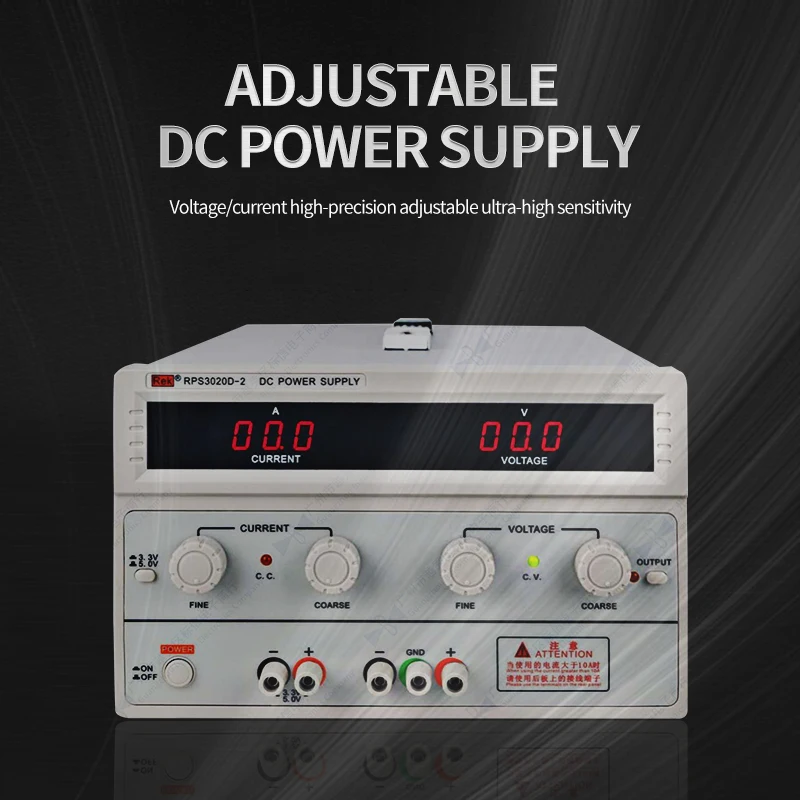 RPS3020D 2 высокой мощности Регулируемый DC регулируется питания 30В/20A тестер