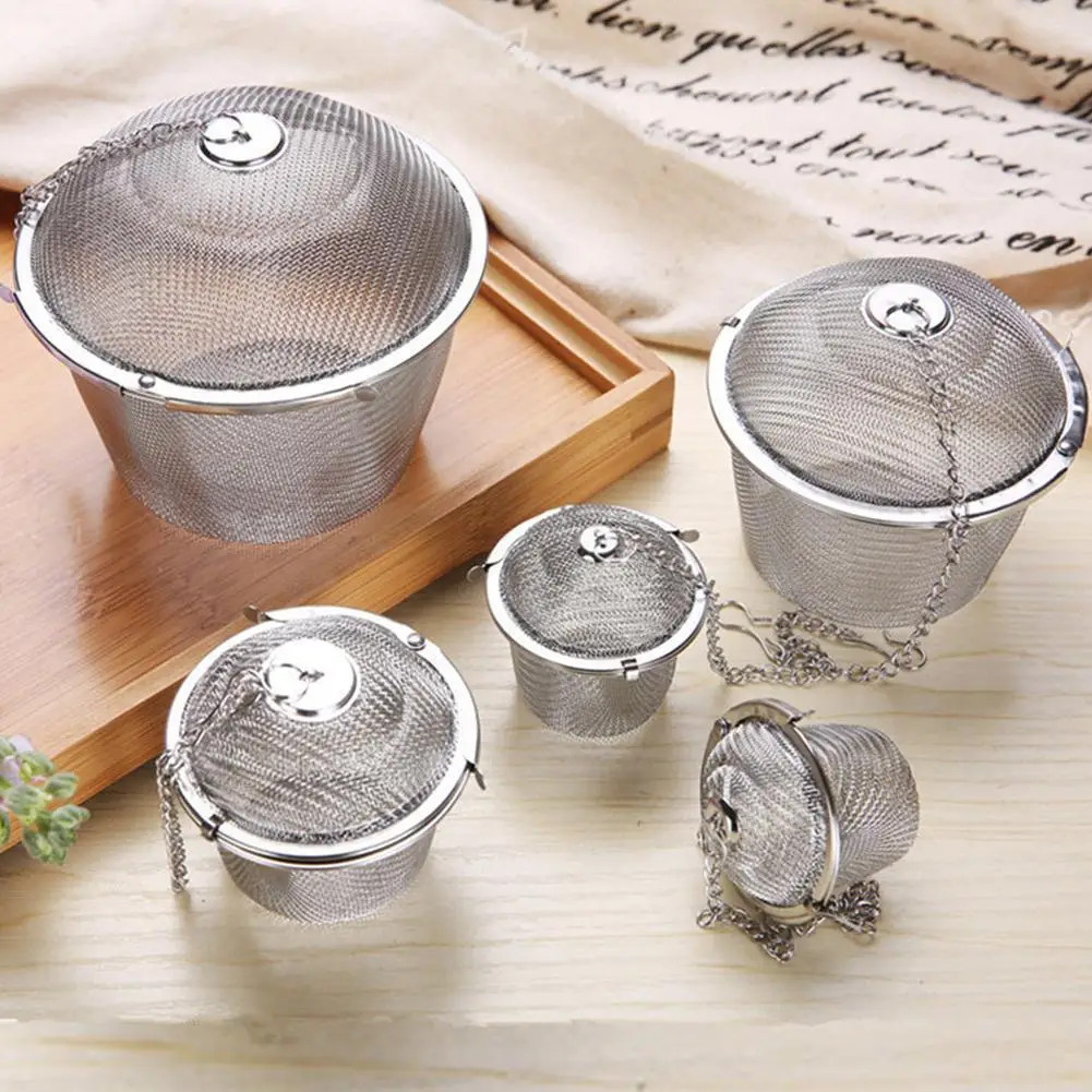 

Steel Mesh Tea Infuser Reusable Tea Strainer Loose Teapot Leaf Spice Filter Tea Strainer Infusor Mesh Tool Accessories