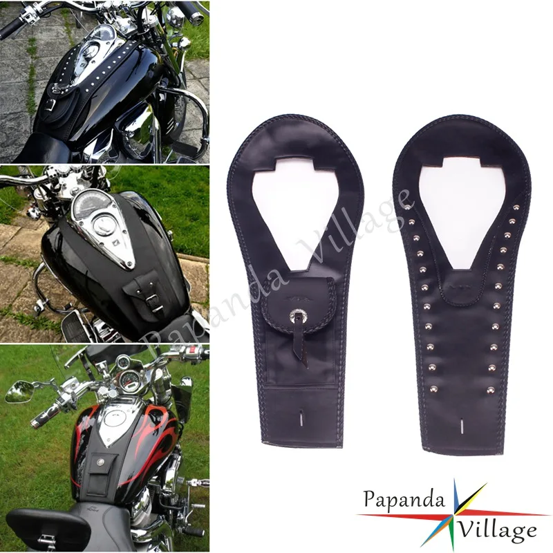 

Нагрудники для топливного бака Honda VTX1300, нагрудники для топливного бака, защитная накладка, кожаная защитная накладка для бака с карманом & ...