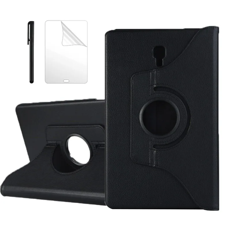 

Вращающийся на 360 градусов чехол из искусственной кожи для Samsung Galaxy Tab A 10,5, 2018 дюйма, чехол для Samsung Tab A 10,5 дюйма + пленка