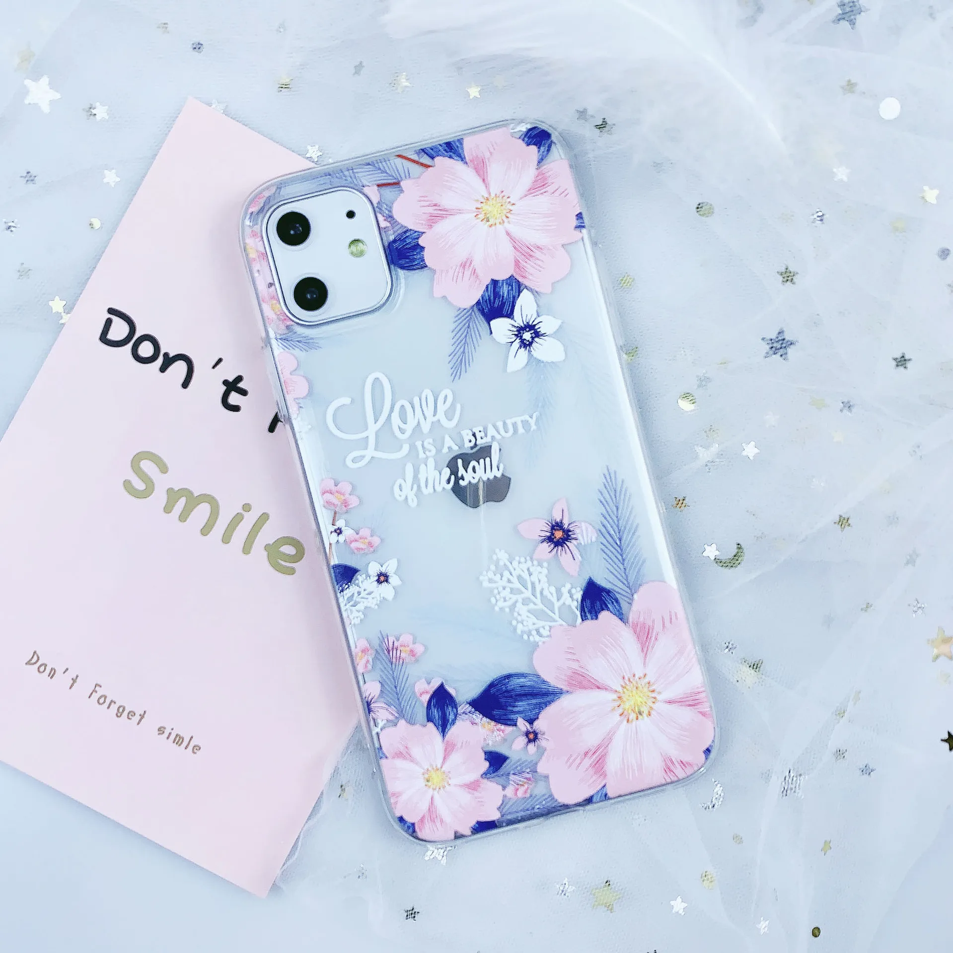 Alphabet flowers iPhone Case Is Suitable For Apple X /Xs/11/11Max/11Pro Soft Shell TPU Protective Cover Phone case | Мобильные