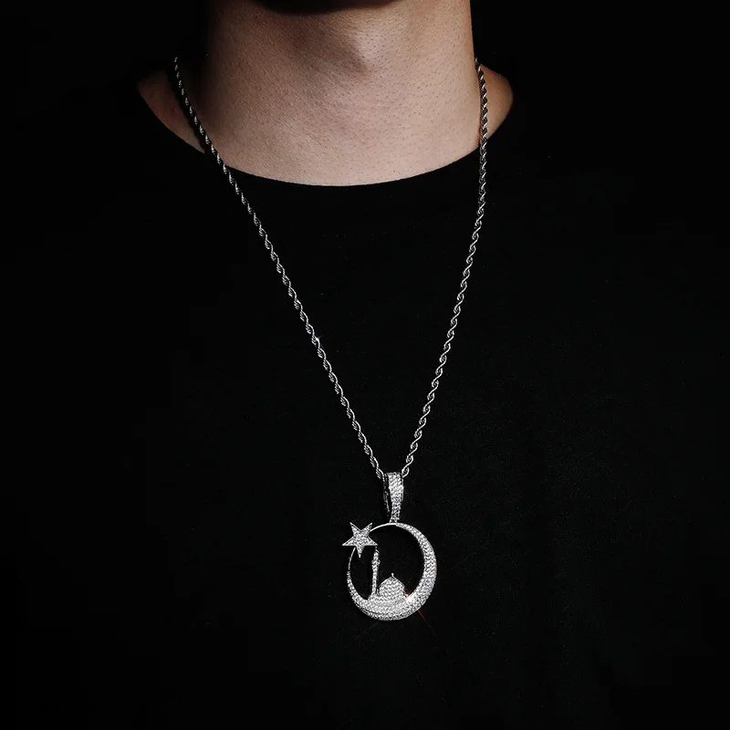 

Men's Ring Fashion Hip Hop Five-pointed Star Lighthouse Pendant Necklace Unisex Personalized Accessories Jewelry Gift