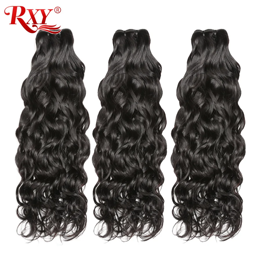 Бразильские волнистые пряди волос 8 &quot 28&quot натуральный цвет # 1B волосы RXY 100% Remy