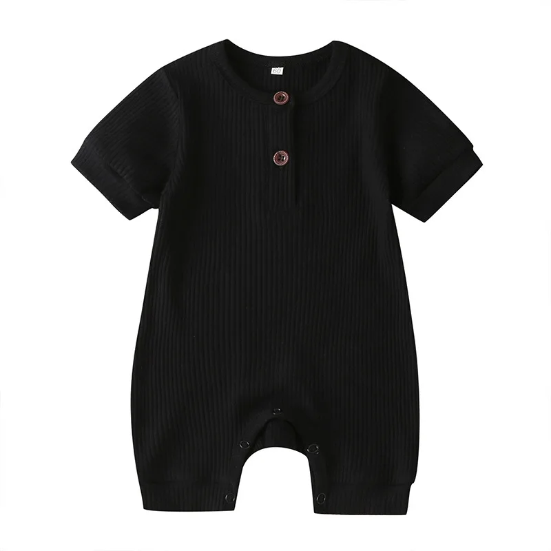 

Baby Jumpsuits Summer Short-sleeved Romper Outing Clothing Summer Thin Section Pit Striped Fart Clothes Climbing Clothes