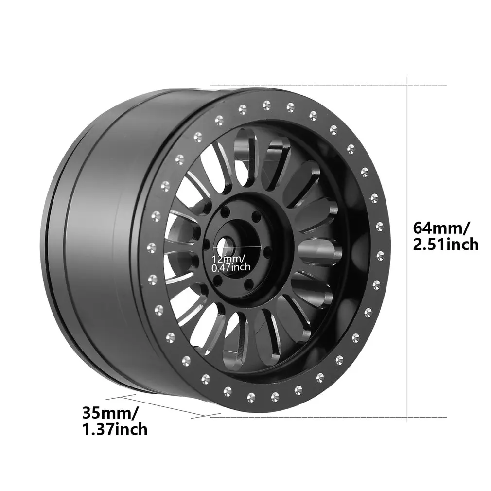 

4 шт. 1/10 RC Рок Гусеничный Алюминий 2,2 бисером колеса AX-2017 Для осевой SCX10 RR10 Traxxas TRX4 TRX-6