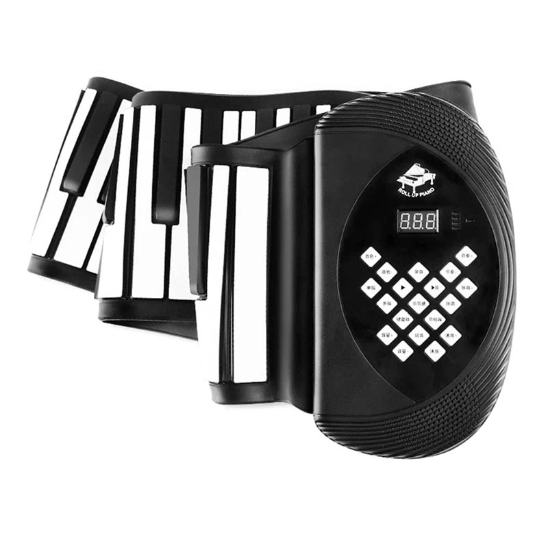 

Клавиатура для пианино, 88 клавиш, рулонное пианино с высококачественным силиконом и динамиками для детей, новичков, хобби-специальные подар...