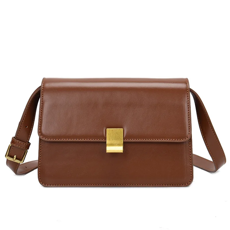 

Small Solid Color PU Leather Crossbody Bag For Women 2021 Simple Branded Designer Shoulder Handbags Women's Trend Hand Bag