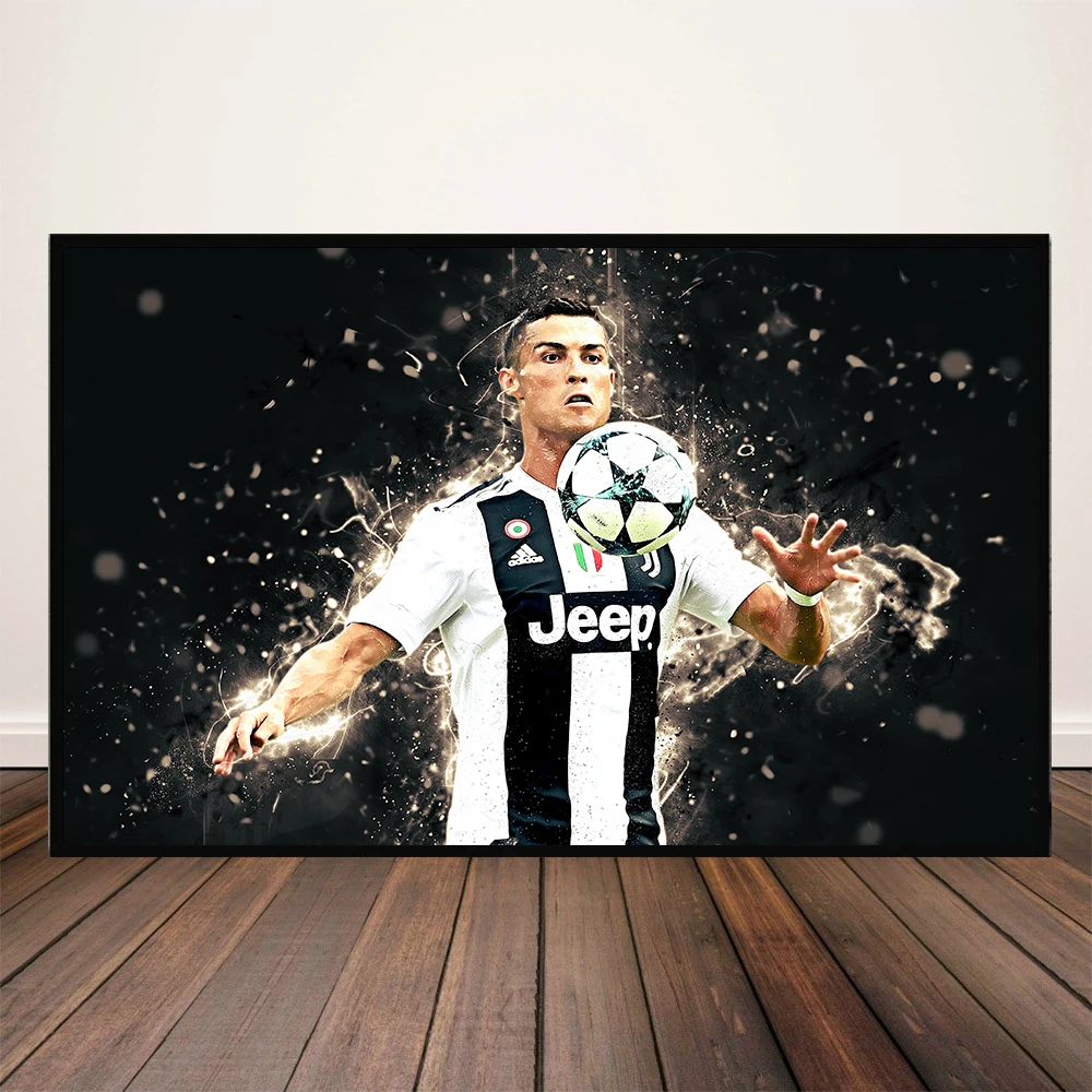 

Football Player Cristiano Ronaldo Poster and Prints Retro Sport Star Canvas Painting Room Wall Art Picture Home Decor Cuadros