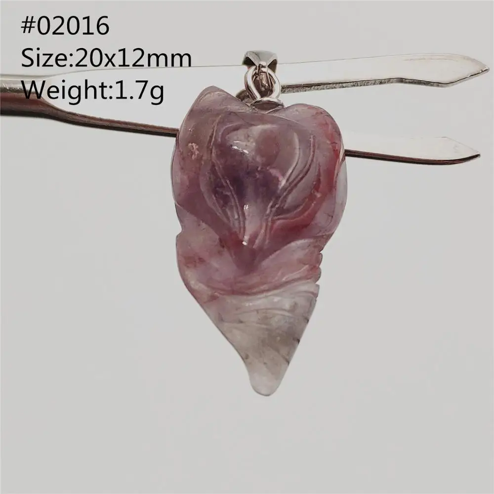 Natural Auralite 23 Purple Red Pendant 20x12mm Canada Fox Carved Women Jewelry Necklace AAAAA | Украшения и аксессуары