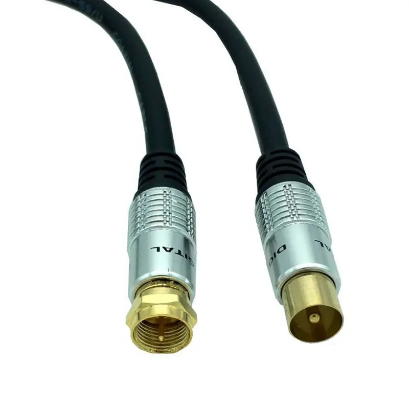 

9.5mm Male to F type Male Coaxial TV Satellite Antenna F head RF cable HD video STB signal TV cable 0.3m 1.5m 2m 3m 5m