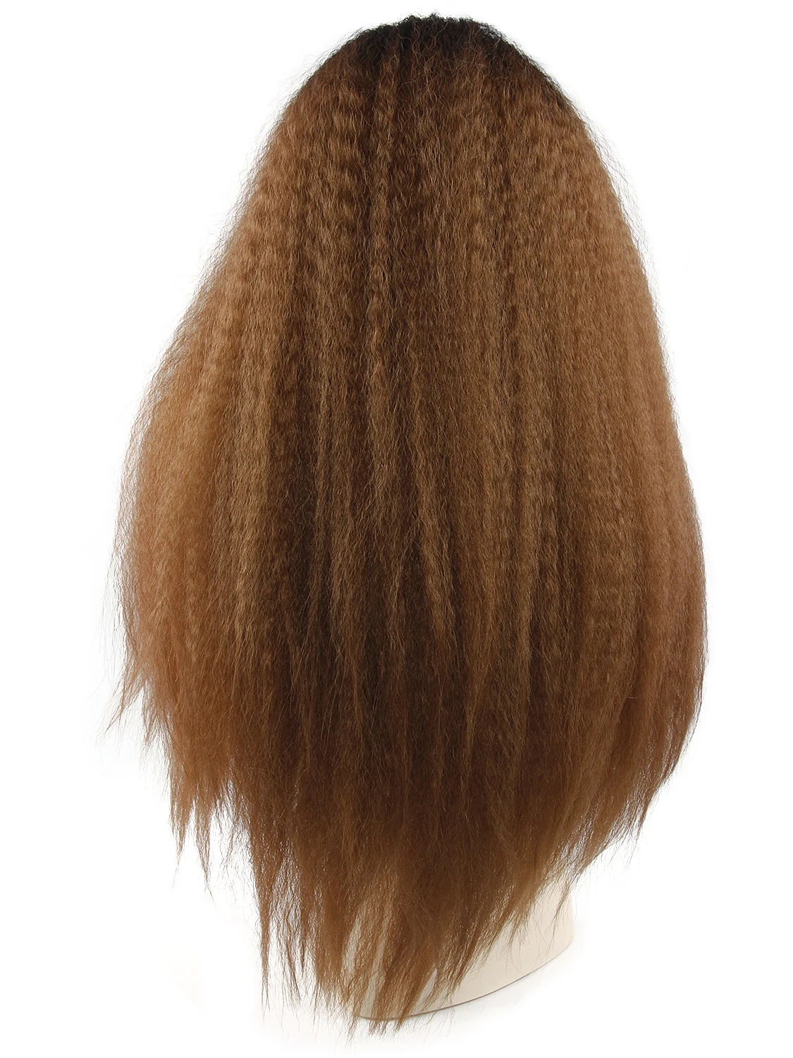 24 ''синтетический парик на кружеве для женщин Омбре коричневый кудрявые