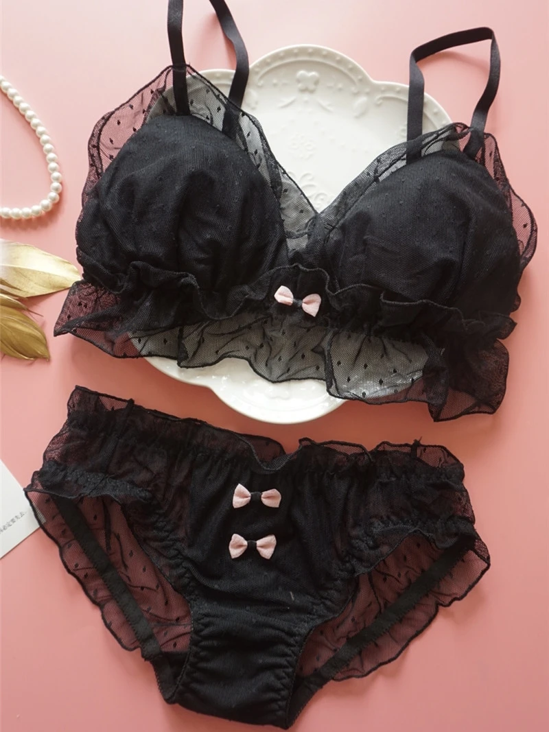 Wriufred Узкие вставки милые бюстгальтеры Чистая Пряжа уютный без проволоки