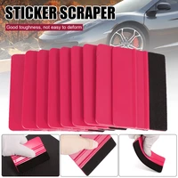 10pcs carbon fiber film magnetic squeegee vinyl car wrap window tint magnet scraper with scratch free suede felt car wrapping