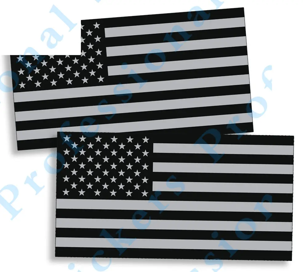 Забавные наклейки черные серые с американским флагом США американская военная