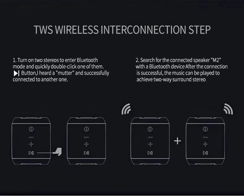 M2 Мини Bluetooth низкий динамик портативный открытый динамик стерео Беспроводная колонка поддержка TF FM USB AUX
