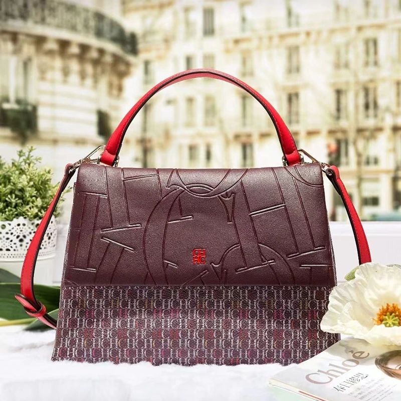 

100% Genuine Fashionable Leather Trapeze Bag for Women 2021 New Fashion Single Shoulder Messenger Flap Bags Ladies Purses Bolsa