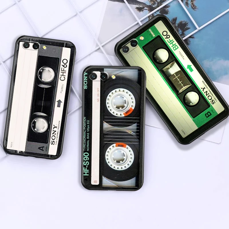 

Vintage Cassette Tape Retro Style Phone Case For Huawei Honor 7X 8X 9 V9 9X 10 10i V10 V20 20i 30 Lite 50 Pro Fashion Back Cover