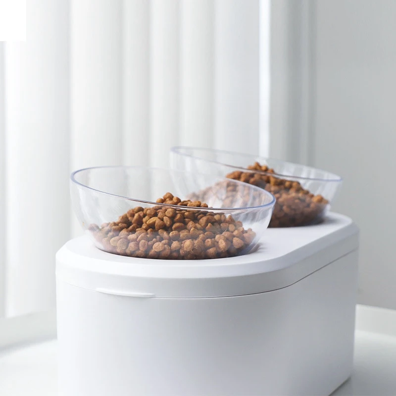 

Cat Bowl Dog Food Water Feeder Non-slip Double Bowls With Raised Stand Pet Detachable Food Water Bowl Pet Supplies