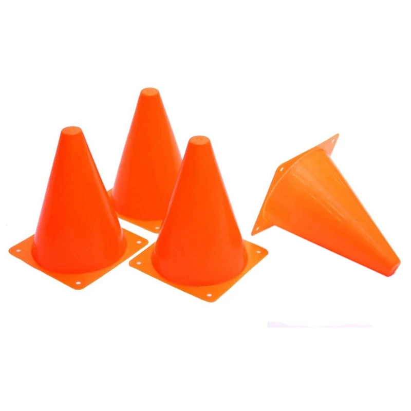 Горячие HG-пластиковые дорожные конусы-12 упаковок многоцелевой конструкции тема