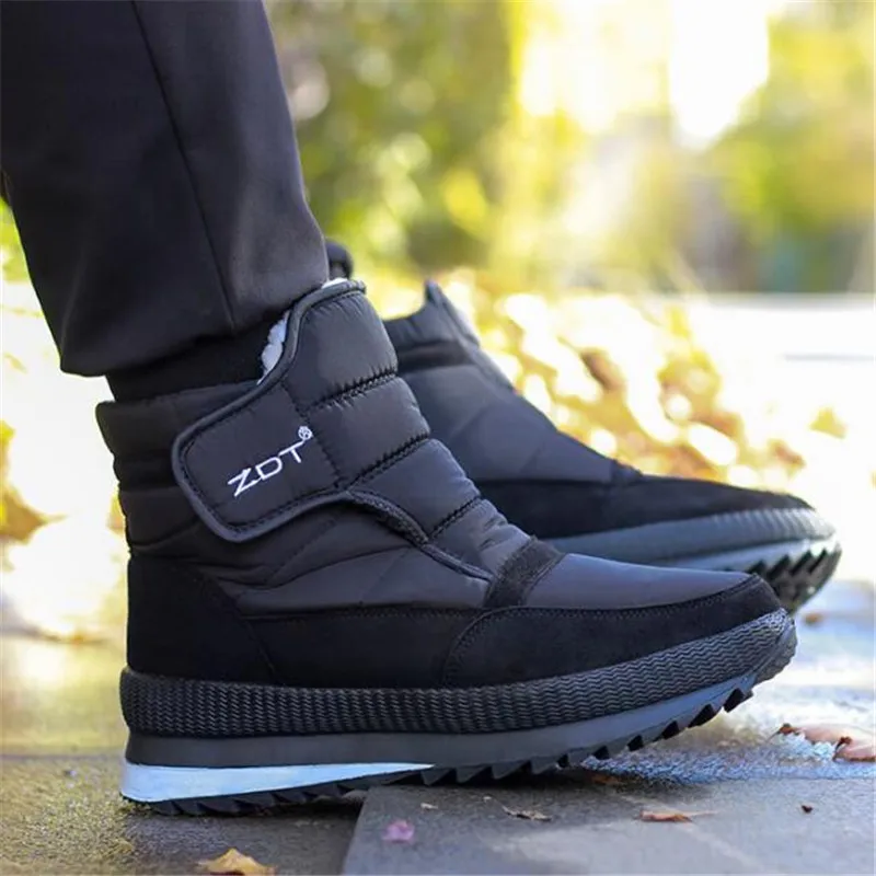 Мужские зимние ботинки на толстой шерстяной подошве размеры 36-47 | Обувь