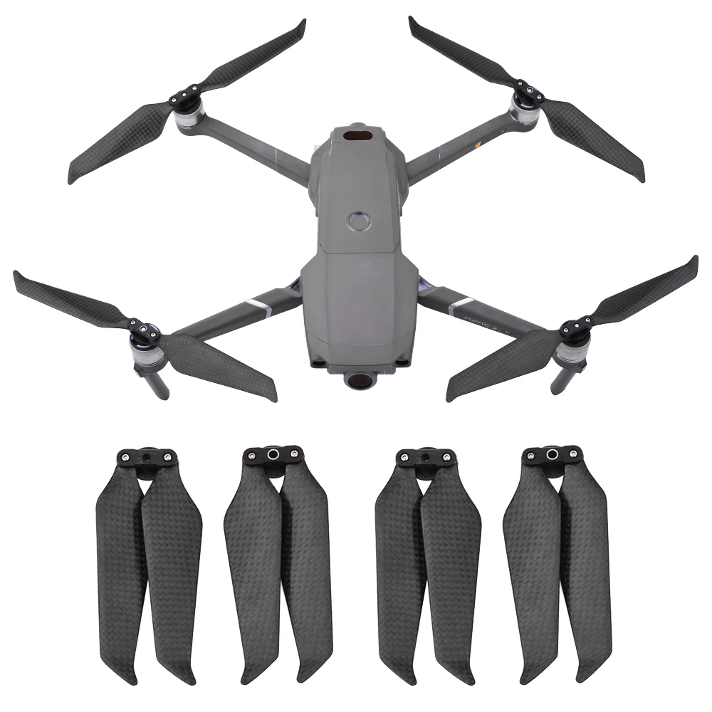 4 шт. Пропеллер из углеродного волокна для DJI Mavic 2 Pro Zoom 8743 вентиляторы с
