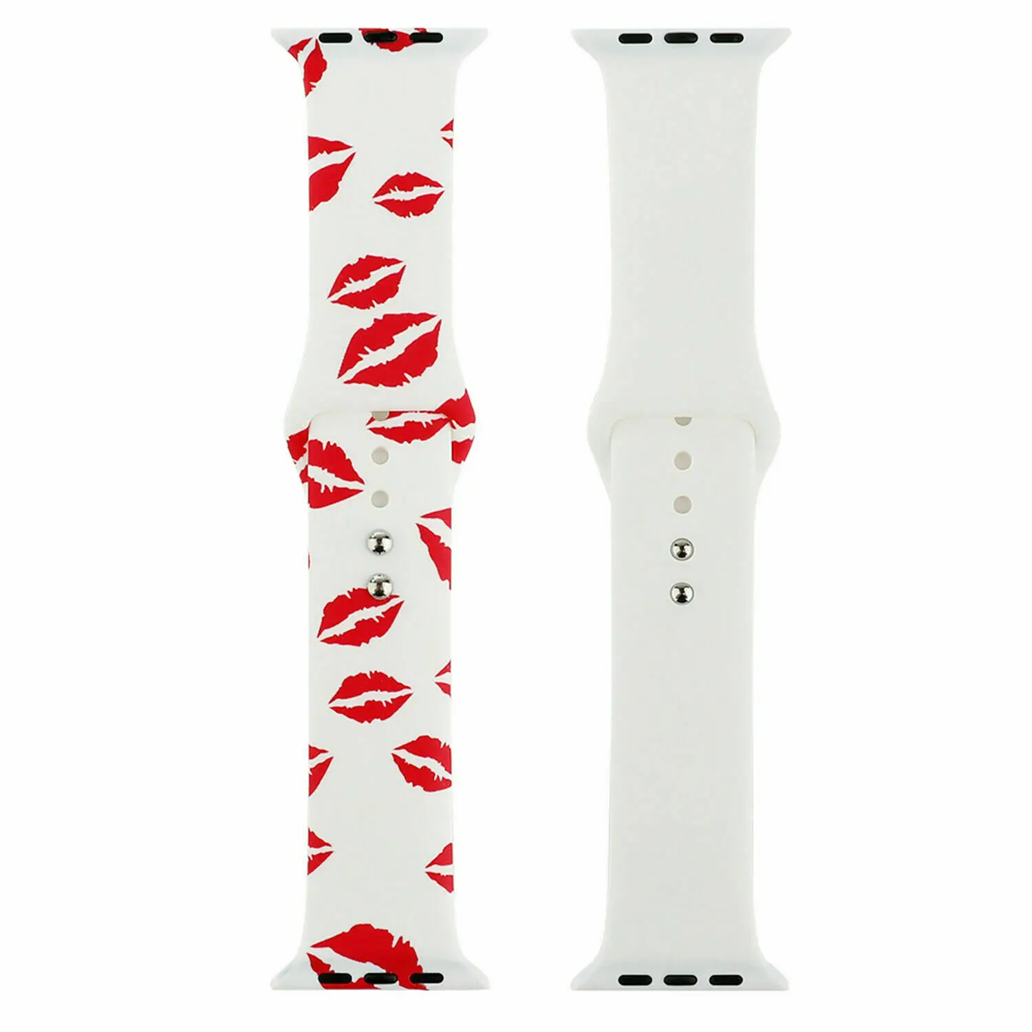 NO. 33 Сменный спортивный ремешок для Apple Watch Band 5, 4, 44 мм, 40 мм, силиконовый браслет с цветочным принтом для iWatch Series 3, 2, 1, 42 мм, 38 мм - Цвет ремешка: NO. 33