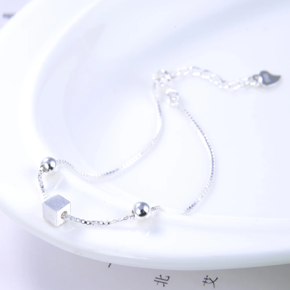 Выбранной марки предложения 100% 925 пробы серебро Рубика кубический браслет леди