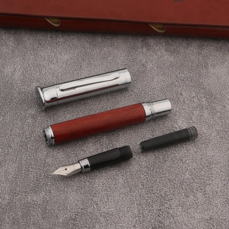 Ручка перьевая из сандалового дерева нержавеющей стали | Канцтовары для офиса и