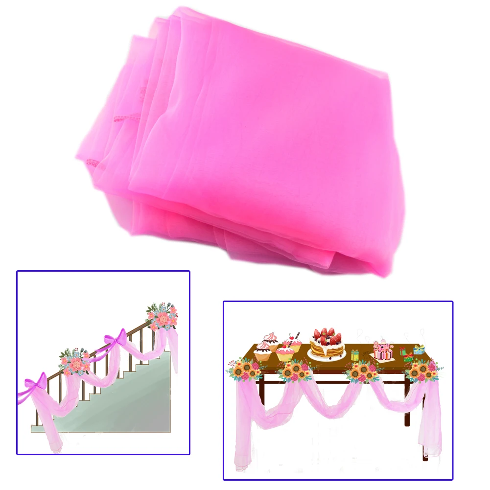 Органза 1 35 х 5 м/10 м свадебный фон прозрачная ткань лестничные перила украшение