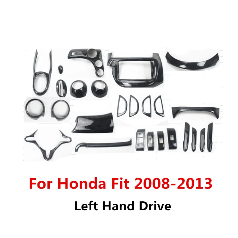 Карбоновые внутренние молдинги для Honda Fit 2008 2009 2010 2011 2013- | Автомобили и мотоциклы