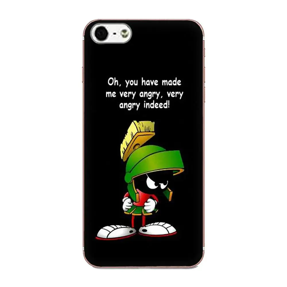 Для Apple iPhone 4 4S 5 5C 5S SE SE2 6 6S 7 8 11 Plus Pro X XS Max XR Diy Окрашенные Looney Tunes Marvin The Martian |