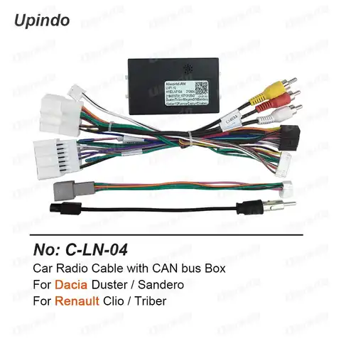 Автомобильный радиокабель CAN-Bus адаптер для RENAULT Clio Triber Dacia Duster Sandero Power жгут проводов Android мультимедийный коннектор