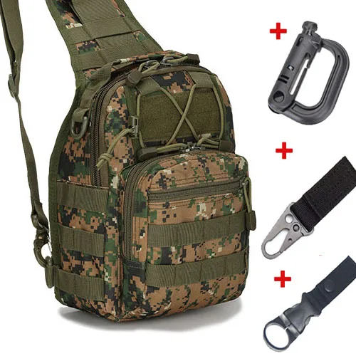 jungle digital 3hook 600D уличная спортивная сумка Военная походная Сумка тактический рюкзак для путешествий походная сумка на плечо охотничий рюкзак - Цвет: jungle digital 3hook