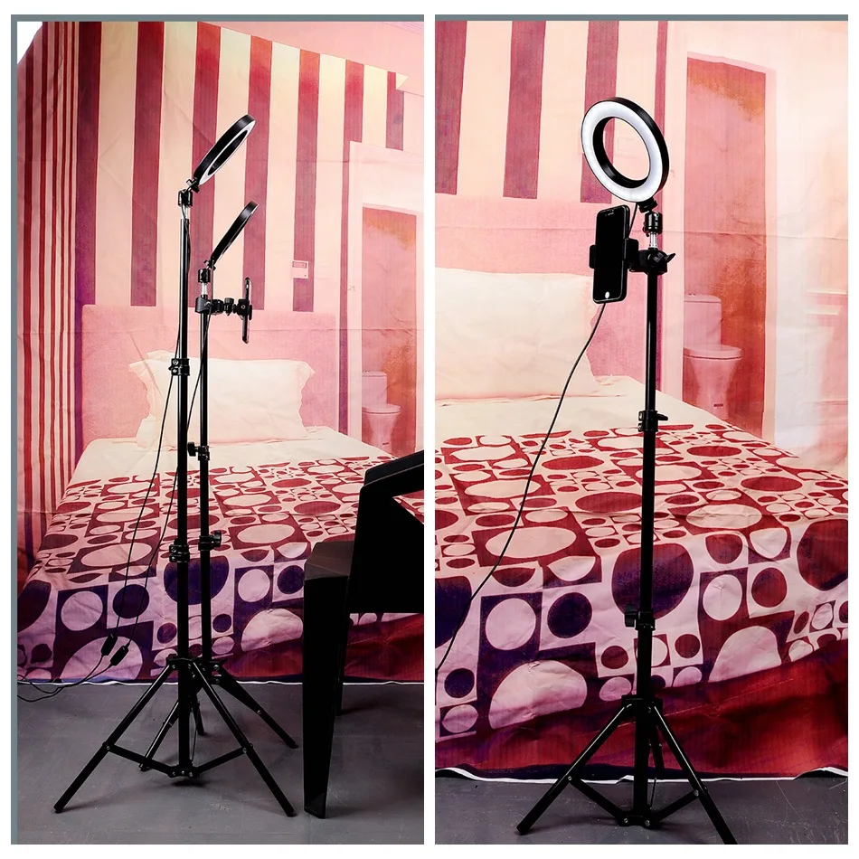 16 см 26 селфи светодиодный светильник кольцевая лампа для телефона штатив Трипод