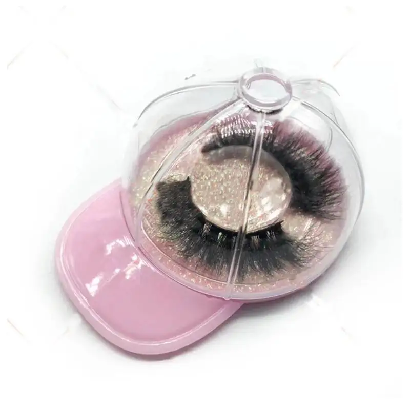 

NEW 20 pcs wholesale price eyelash packaging box lash boxes packaging faux mink lashes Baseball cap empty case bulk