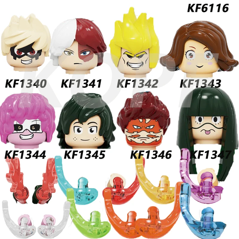 

Anime My Hero Academia Building Blocks Bakugou Katsuki Todoroki Shouto All-Might Endeavour Figures Children Toys KF6116