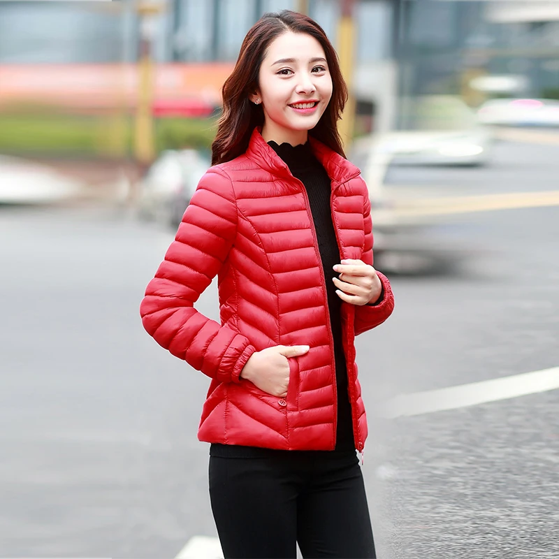 Женские парки зимняя куртка пальто для женщин Повседневная однотонная парка с