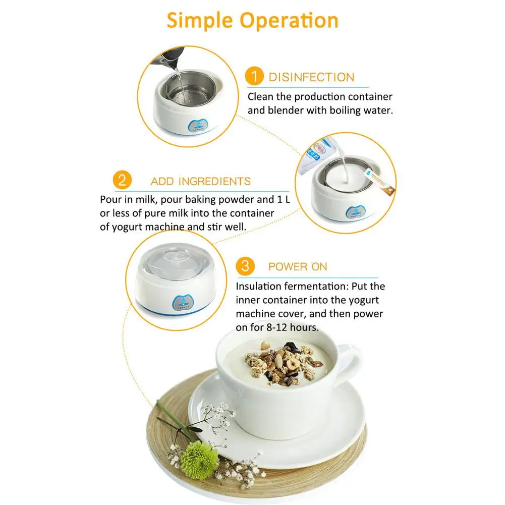 Йогурт стартер родитель ребенок Взаимодействие йогурт делая питания кухонные