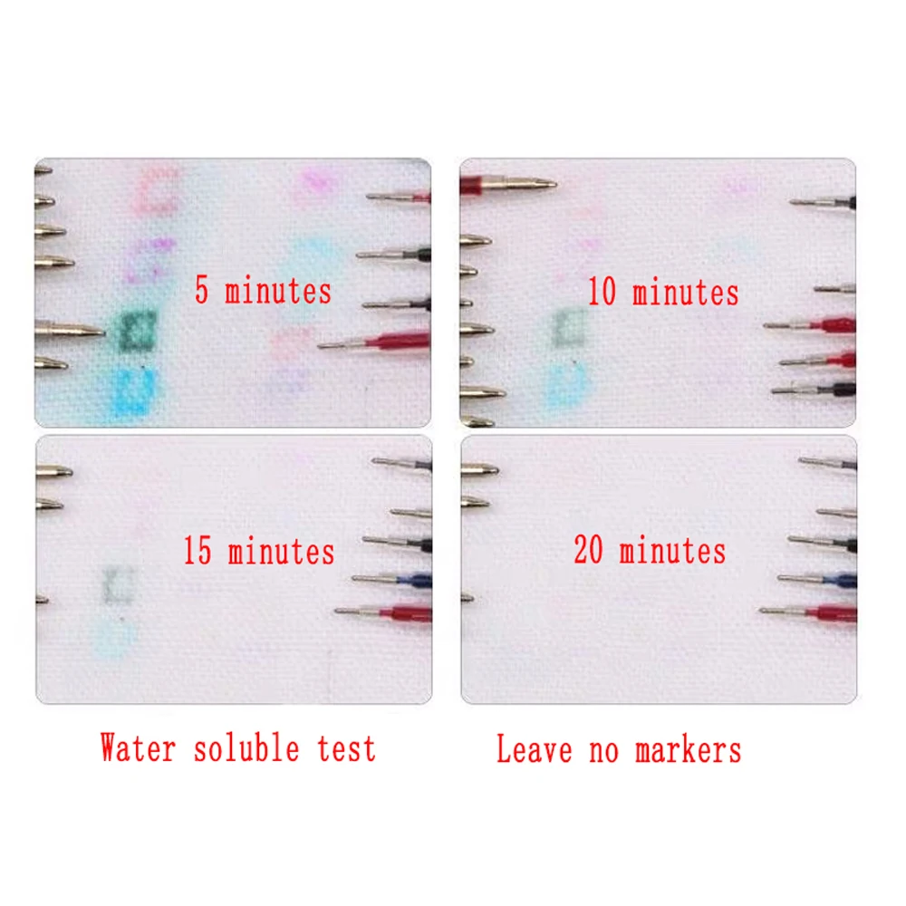 

20pcs Water Soluble Disappearing Refills Water Erasable Refill & Fabric Marker Pen Case for Patchwork Fabric Leather Sewing Tool