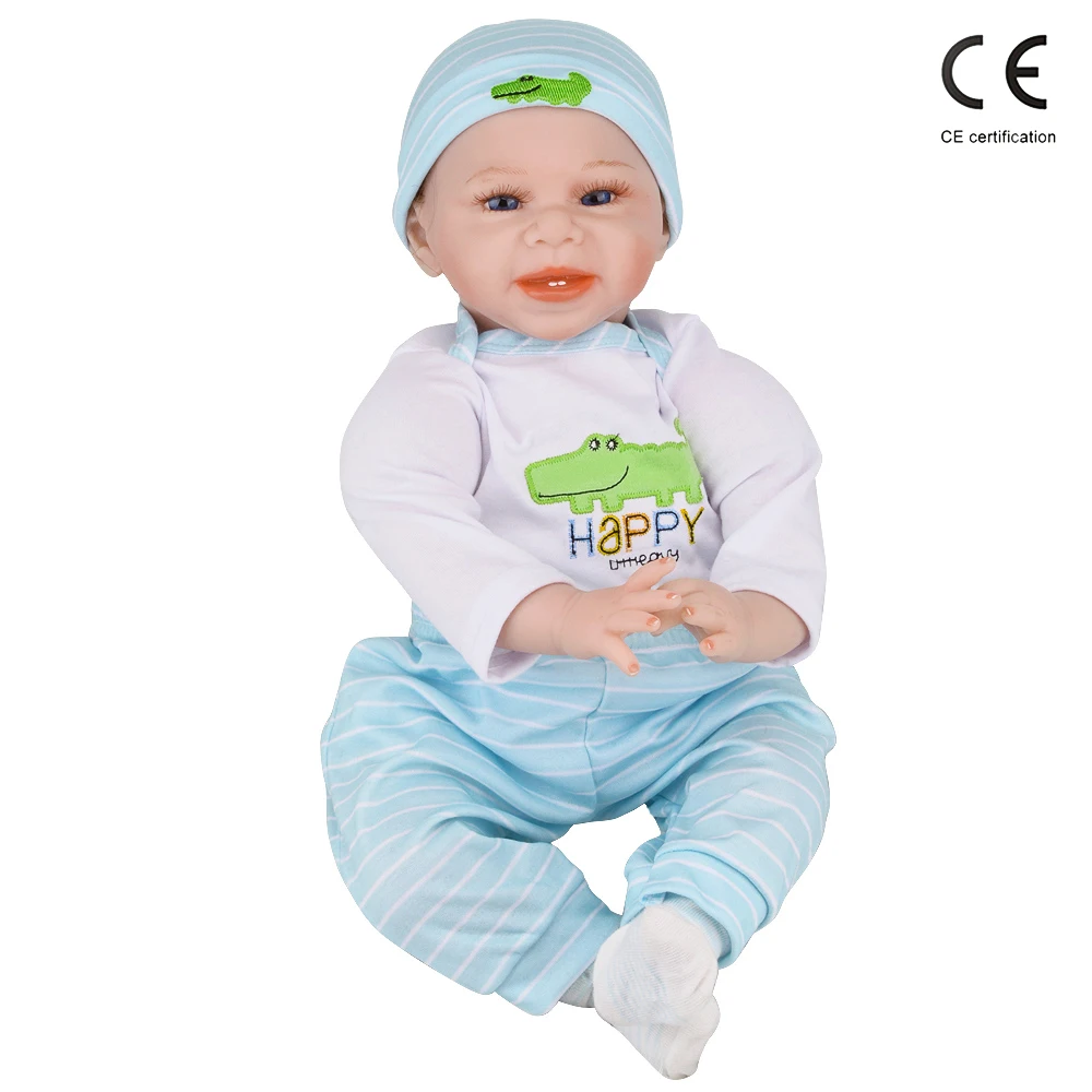 Reborn Baby Doll 55 см Реалистичная ручная работа открытые глаза Детская кукла игрушка