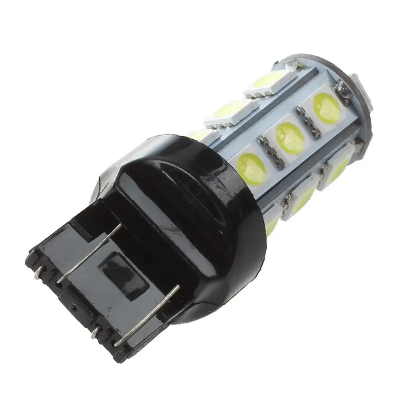 

SODIAL(R) 2 Pcs 7443 7440 T20 White 18 LED 5050 SMD Tail Brake Light Bulbs