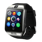 Горячие продажи смарт-часы с камерой Q18 Bluetooth Smartwatch SIM TF слот для карты фитнес-трекер спортивные часы для Android IOS